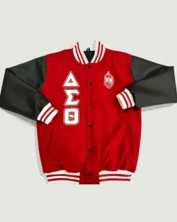 Delta Sigma Theta Ole Skool Red Letterman Jacket