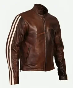 Tivoli Retro Brown Cruiser Removable Armour Jacket For Men And Women