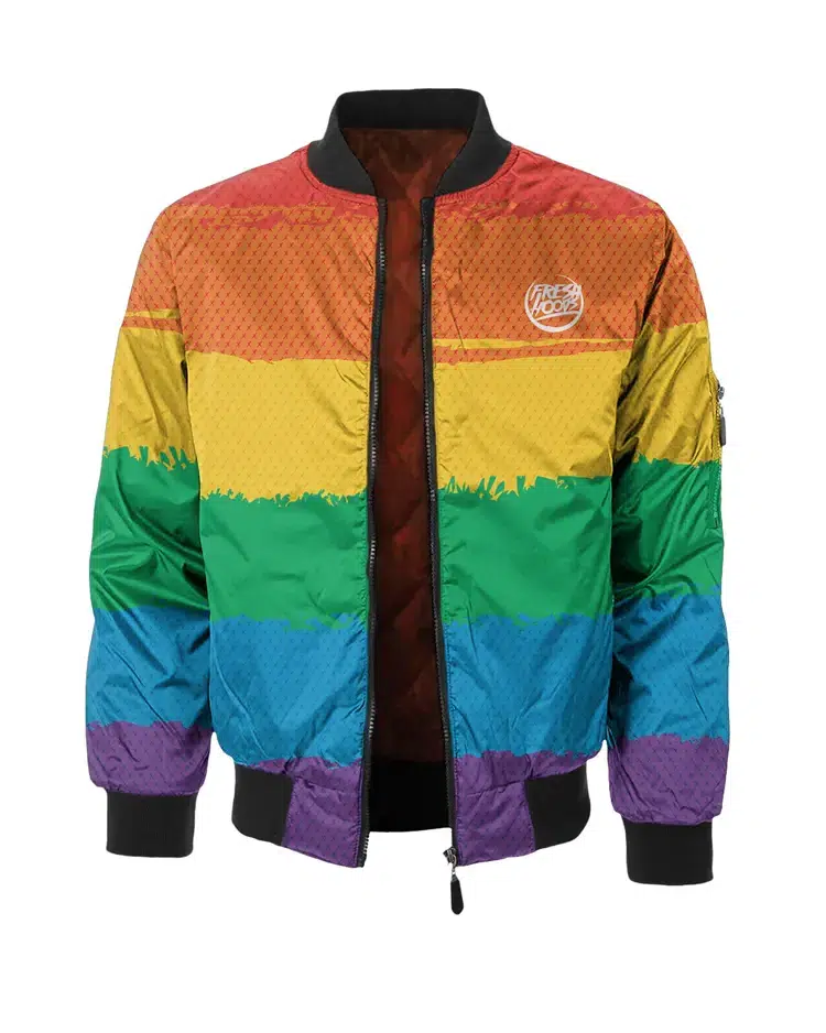 Lgbtq Rainbow Bomber Jacket Lgbtq Rainbow Bomber Jacket