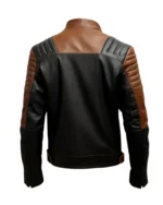 Mens Racer Sheepskin Coat Zipper Pockets Leather Jackets For Men And Women On Sale