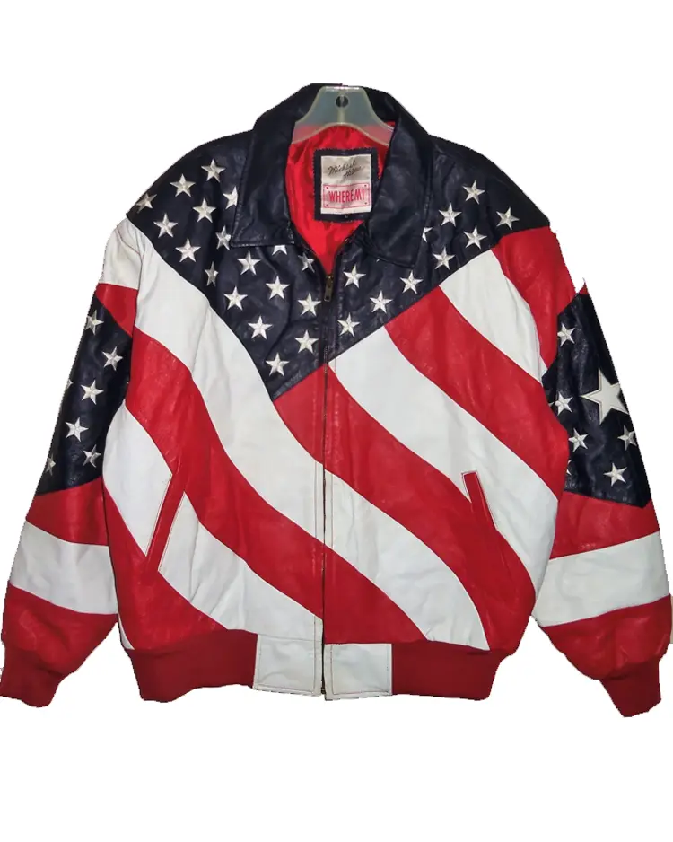 Michael Hoban Wheremi Usa Flag Jacket Michael Hoban Wheremi Usa Flag Jacket