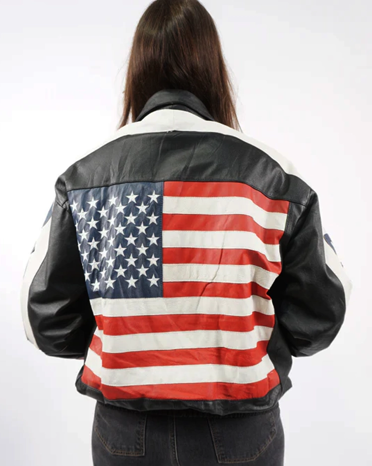 Michael Hoban Wheremi Usa Flag Jacket Back Side Michael Hoban Wheremi Usa Flag Jacket Back Side