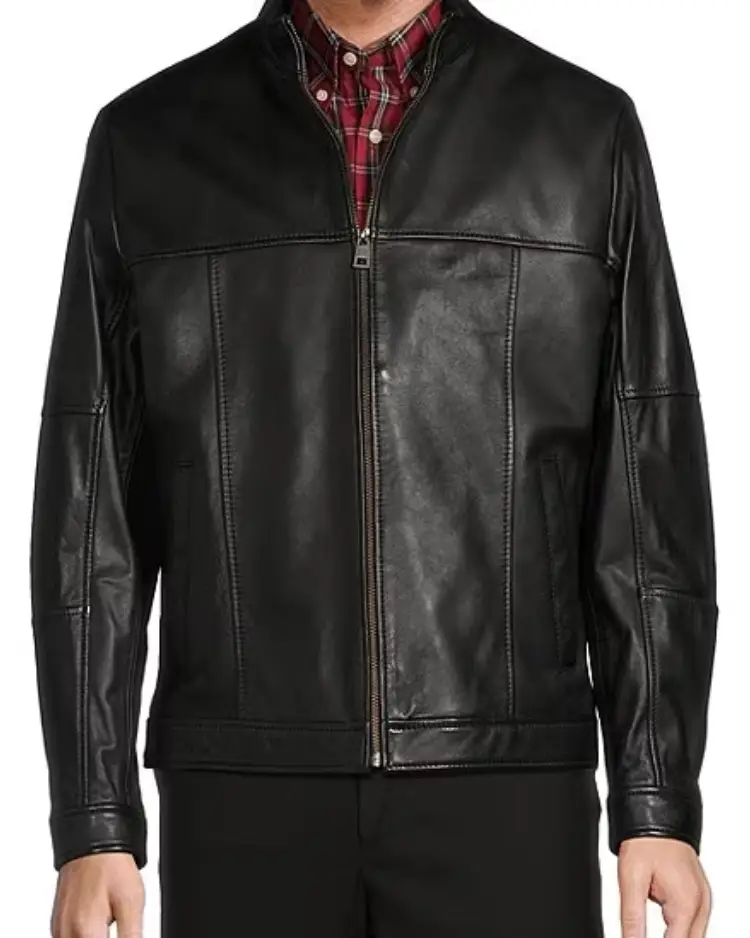 Roundtree &Amp;Amp; Yorke Burnished Hipster Leather Jacket Roundtree &Amp;Amp; Yorke Burnished Hipster Leather Jacket