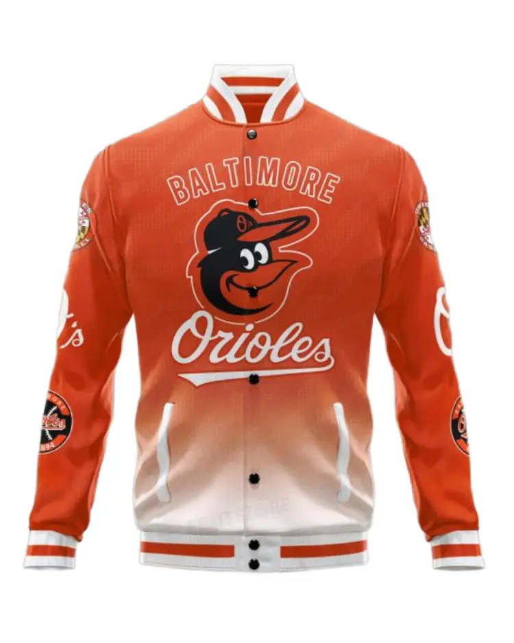 Mlb Baltimore Orioles 1894 Vintage Varsity Jacket Mlb Baltimore Orioles 1894 Vintage Varsity Jacket