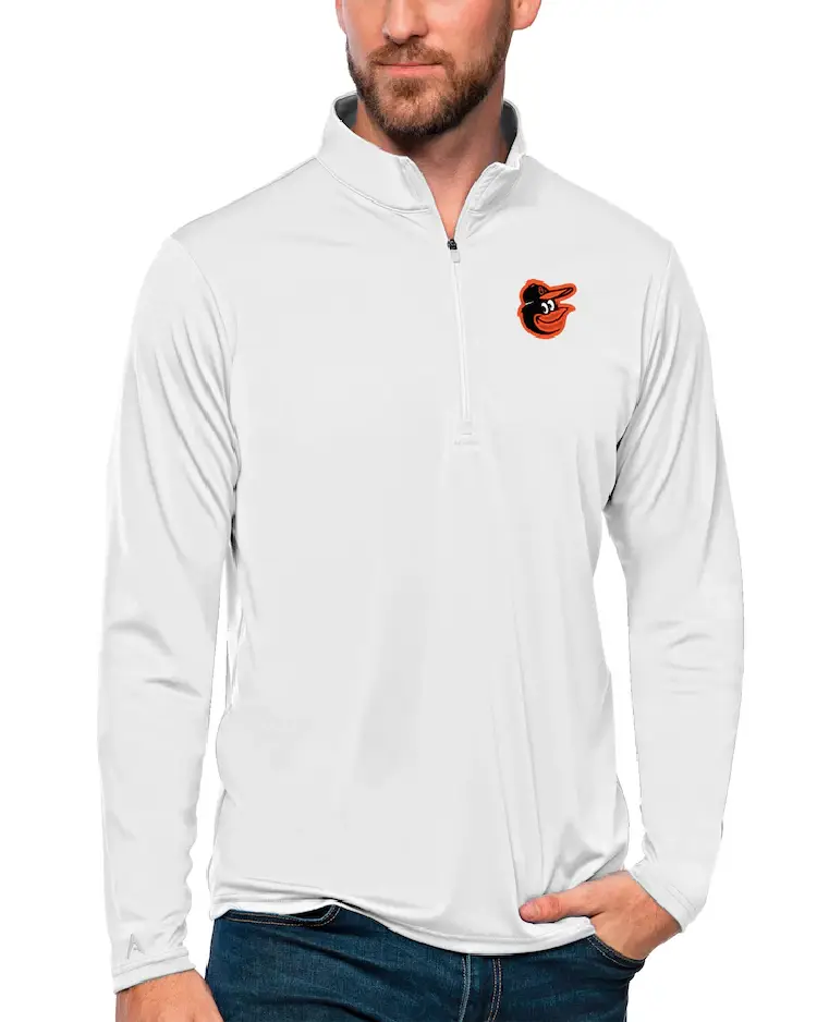 Mlb Baltimore Orioles Antigua Tribute Pullover Top White Mlb Baltimore Orioles Antigua Tribute Pullover Top White