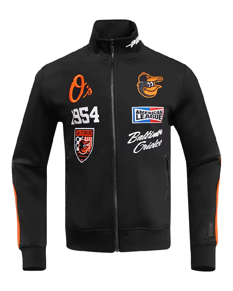 Mlb Baltimore Orioles Fast Lane Track Jacket Mlb Baltimore Orioles Fast Lane Track Jacket