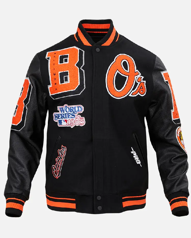 Mlb Baltimore Orioles Mashup Varsity Jacket Mlb Baltimore Orioles Mashup Varsity Jacket