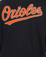 MLB Baltimore Orioles Black Secret Weapon Jacket Closeup