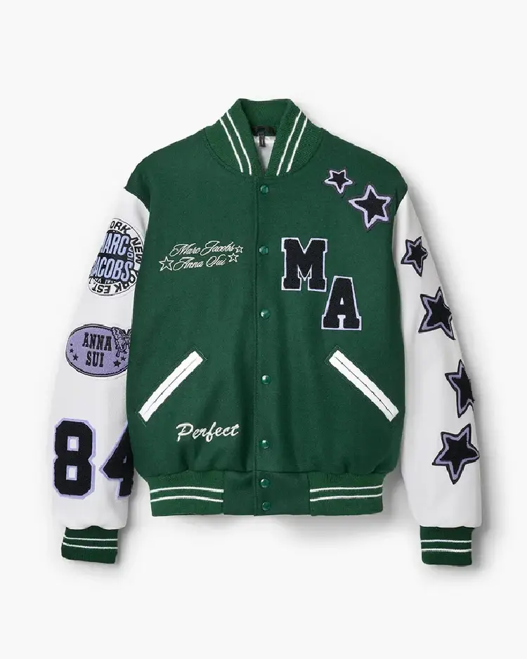 Marc Jacobs 40Th Anniversary X Anna Sui Varsity Jacket Marc Jacobs 40Th Anniversary X Anna Sui Varsity Jacket Trendy Leather Jackets