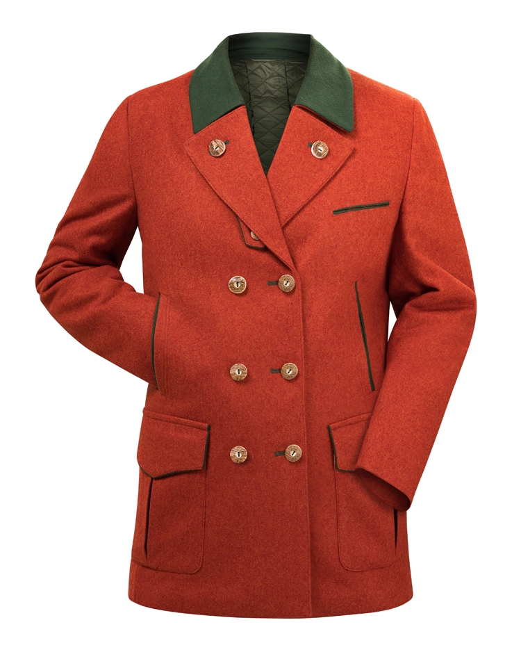Orange Red Loden Hunting Jacket Orange Red Loden Hunting Jacket
