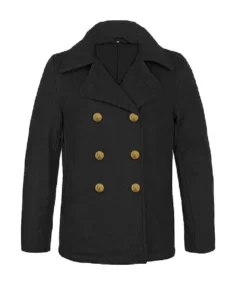 US NAVY Officer Peacoat Reefer Jacket FRONT