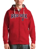 MLB Boston Red Sox Antigua Victory Hoodie Jacket red