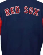 MLB Boston Red Sox Red and Blue varsity Jacket back view