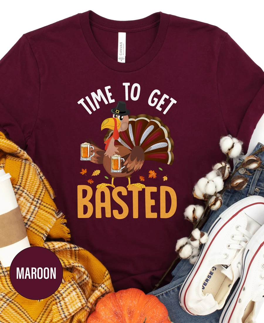 Funny Thanksgiving T-Shirt Maroon Funny Thanksgiving T-Shirt Maroon - Trendy Leather Jackets