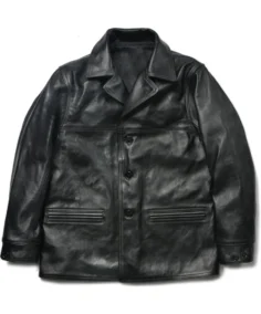 Horse Hide Car Black Coat - Trendy Leather Jackets