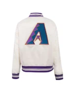 MLB Arizona Diamondbacks Retro Classic Satin Jacket Back - Trendy Leather Jackets