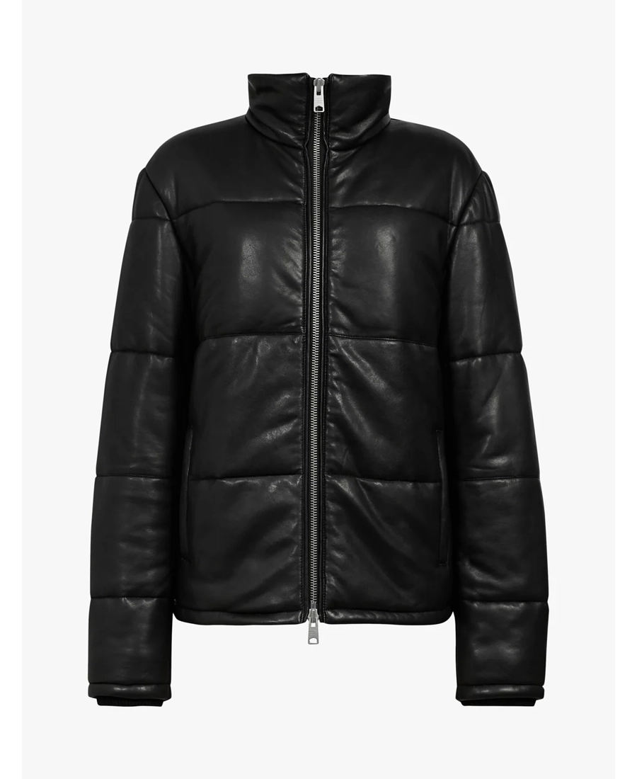 Men'S Black Puffer Leather Jacket Men'S Black Puffer Leather Jacket - Trendy Leather Jackets