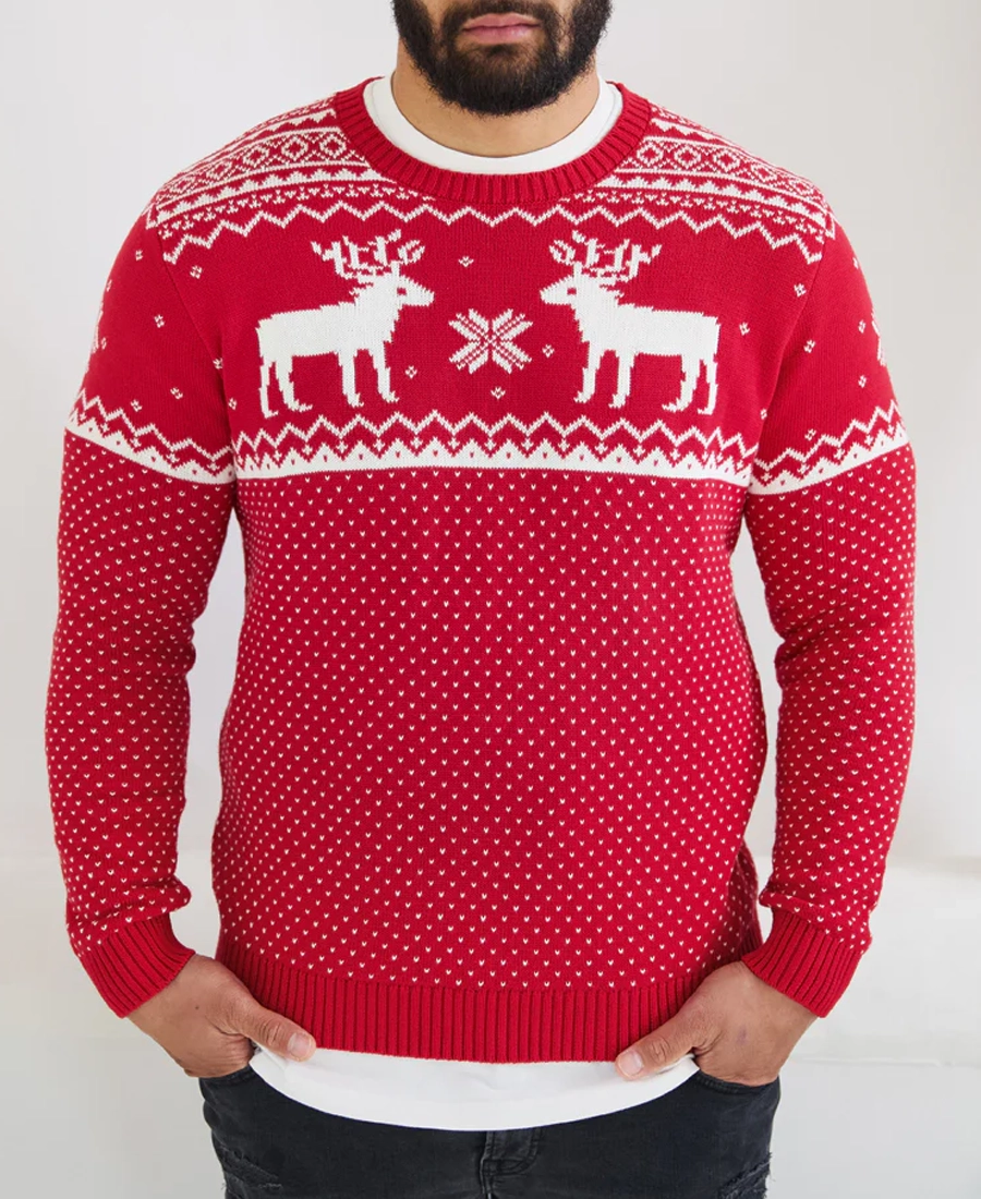 Men'S Christmas Reindeer Sweater Men'S Christmas Reindeer Sweater - Trendy Leather Jackets