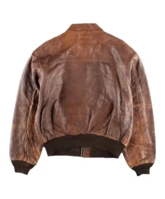 Shop 80s A2 Flight Vintage Style Military Brown Leather Jacket For Men And Women On Sale - Trendy Leather Jackets