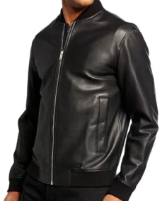 Shop Men's Black Bomber Leather Jacket For Men And Women On Sale - Trendy Leather Jackets