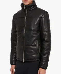 Shop Men's Black Puffer Leather Jacket  For Men And Women On Sale - Trendy Leather Jackets