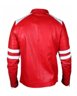 Shop Men's Flaming Red Racer Leather Jacket For Men And Women On Sale - Trendy Leather Jackets