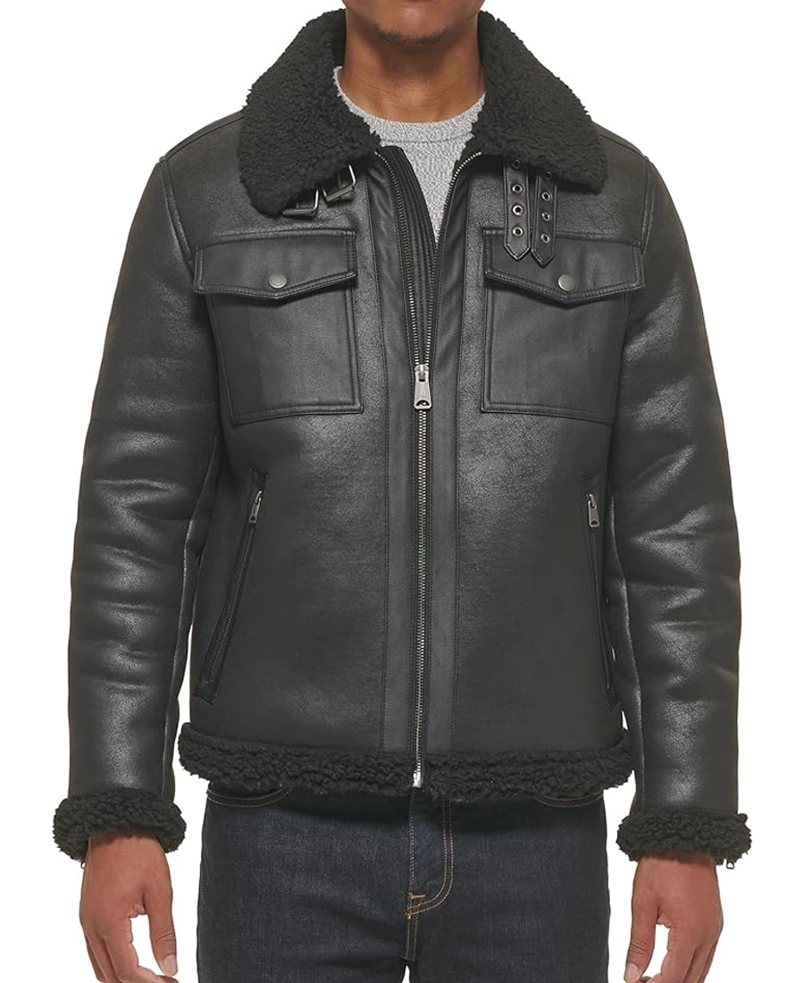 Tommy Hilfiger Leather Shortie Rancher Jacket Black Tommy Hilfiger Leather Shortie Rancher Jacket Black - Trendy Leather Jackets