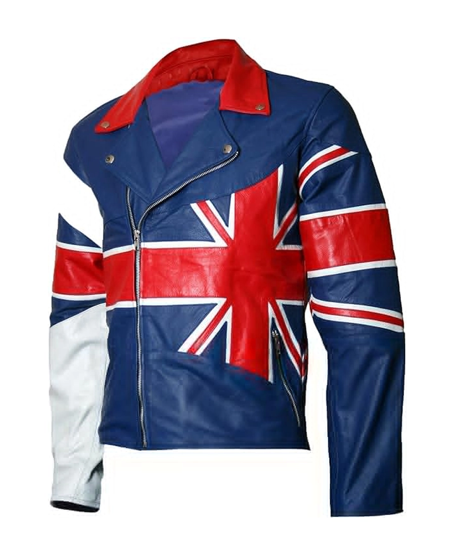 Uk Flag Union Jack Motorcycle Leather Jacket Uk Flag Union Jack Motorcycle Leather Jacket - Trendy Leather Jackets