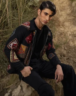 Vintage Multi-Color Patchwork Winter Jacket - Trendy Leather Jackets