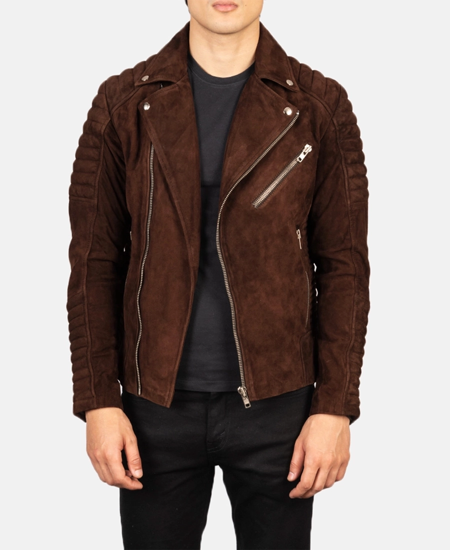 Armand Suede Biker Jacket Brown Armand Suede Biker Jacket Brown - Trendy Leather Jackets