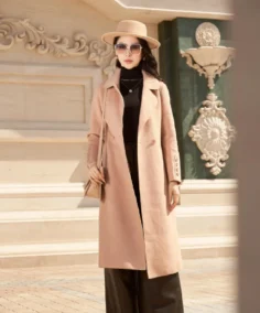 Double Breasted Long Wool Coat - Trendy Leather Jackets