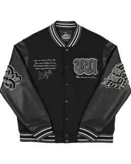 From Weyz With Love Varsity Jacket - Trendy Leather Jackets