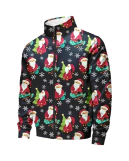 Men's 90s 80s Christmas Tracksuits Sweatsuits Style1 Front - Trendy Leather Jackets