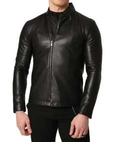 Men's Lambskin Lightweight Black Leather Jacket - Trendy Leather Jackets