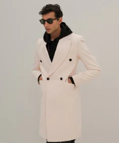 Men's White Winter Long Coat - Trendy Leather Jackets