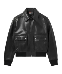 Men's Blouson Black Leather Jacket
