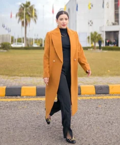 Women's Hypnotic Lotus Wool Coat Side - Trendy Leather Jackets