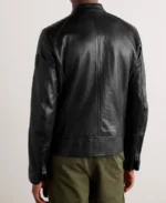 Belstaff V Racer Logo Appliquéd Leather Jacket Back - Trendy Leather Jackets