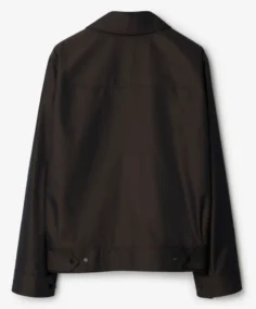 Cotton Harrington Jacket Brown Back - Trendy Leather Jackets