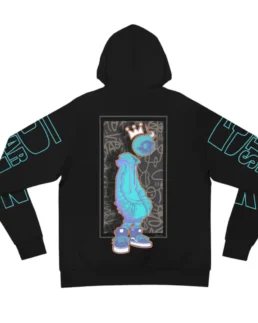 Graphic Graffiti Art Hoodie Back View - Trendy Leather Jackets