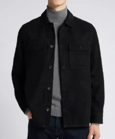 Men's Kingsley Felt shirt Suede Jacket - Trendy Leather Jackets
