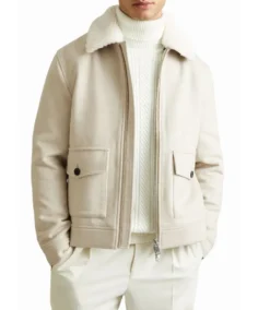 Reiss Andrew Wool Blend Jacket - Trendy Leather Jackets