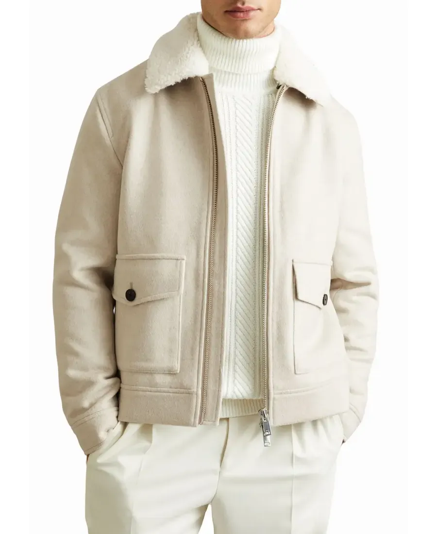Reiss Andrew Wool Blend Jacket Reiss Andrew Wool Blend Jacket - Trendy Leather Jackets