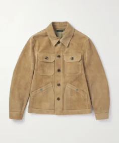 Tom Ford Heathered Suede Leather Jacket - Trendy Leather Jackets