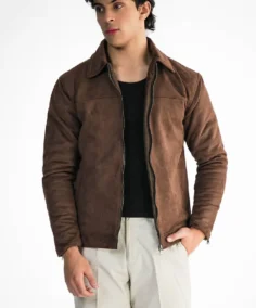 Avant Garde Suede Leather Brown Jacket - Trendy Leather Jackets