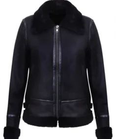 Campinas Black B3 Sheepskin Leather Jacket - Trendy Leather Jackets