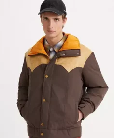 Men’s Western Style Puffer Jacket - Trendy Leather Jackets