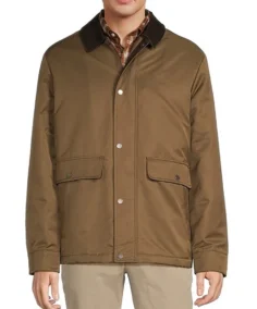 Men's Brown Carcoat Jacket - Trendy Leather Jacket