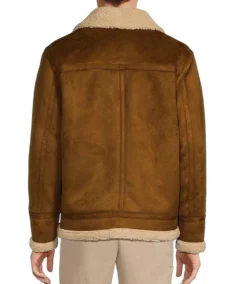 Roundtree & Yorke Sherpa Collar Hipster Jacket Back - Trendy Leather Jacket