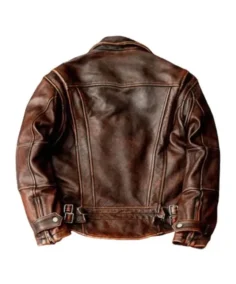 Adventure Bound Brown Leather Jacket Back - Trendy Leather Jackets